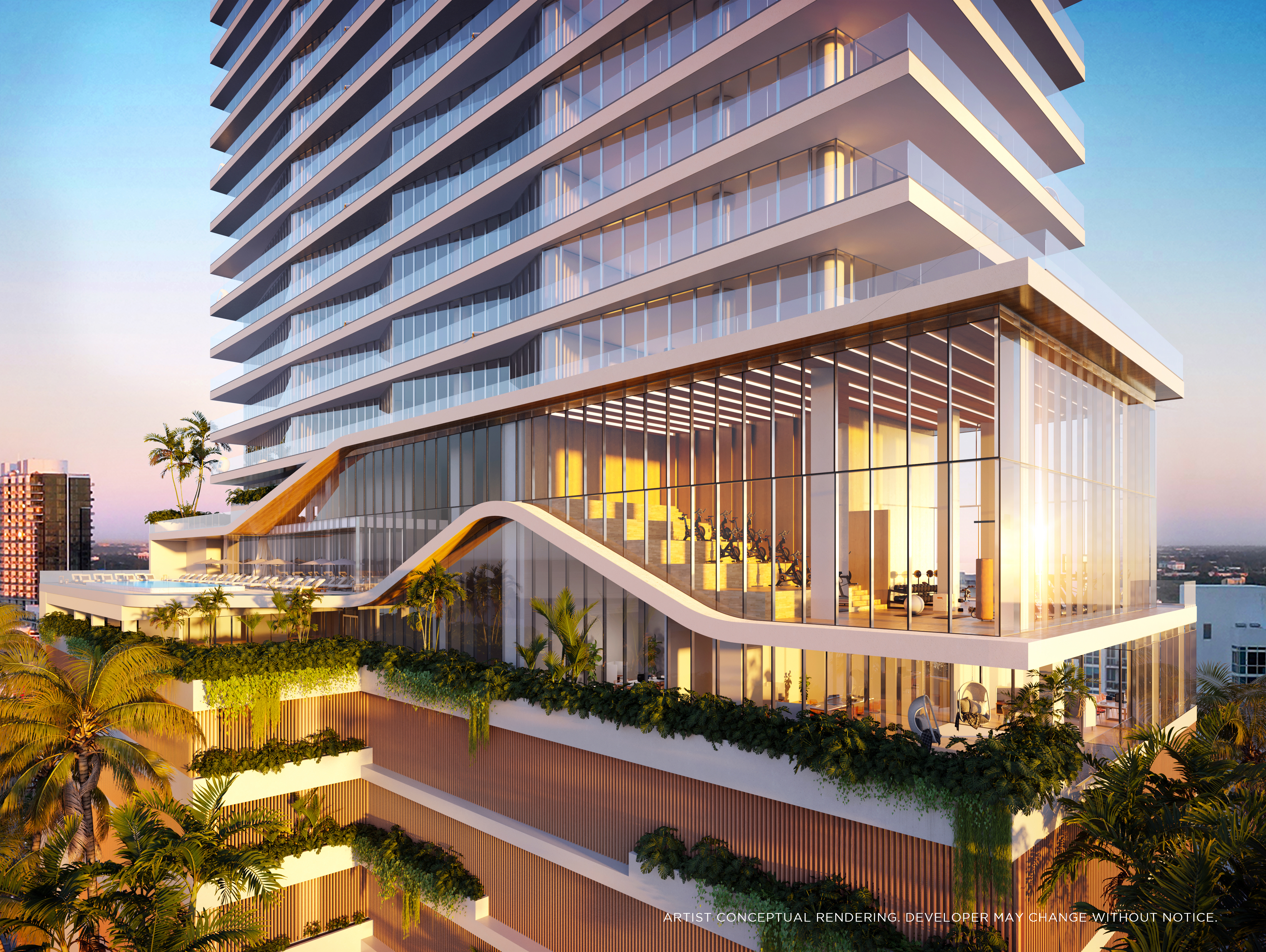 Architectural exterior view of Cove Miami